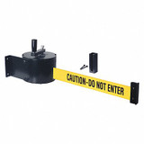 Retracta-Belt Retractable Belt Barrier,50 ft.,8-1/2inH WM5000-CAU-HDRE