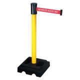 Retracta-Belt Barrier Post w/ Belt,Red w/ White Text 322YA-AAO