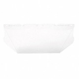 Msa Safety Visor,Polycarb,Clear,8x17 In 10115836