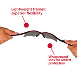 Kleenguard Safety Glasses, Gray, Anti-Fog, Red 22611