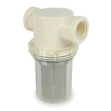 Ron-Vik Inline Strainer,5 3/8"H,Clear,305 micron 5733390