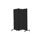Screenflex Portable Room Divider,5Ft 9In W,Black HKDL603-DX