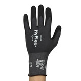 Ansell Coated Gloves,Nitrile,Black-Gray,7,PR 11-840