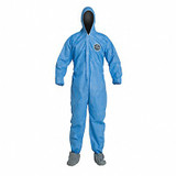 Dupont Hooded Coveralls,M,Blue,SMS,PK25 PB122SBUMD002500