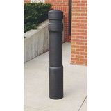 Sim Supply Bollard Cover ,Black ,6 3/5 in Dia  ARCH-BK-6-52-S