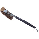 Dyna Glo 18 In. Palmyra Bristles Wired Grill Cleaning Brush with Scraper DG18GBP