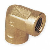 Parker 90 Elbow, Brass, 1/4 in Pipe Size, FNPT 4-4 FE-B