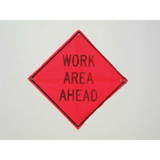 Work Area Ahead Traffic Sign,36" x 36"