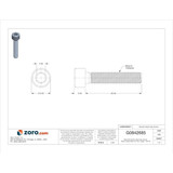Manufacturer Varies SHCS,Steel,M5-0.8,25mm L,PK100 SC2205025-100P