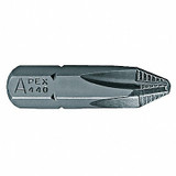 Apex Tool Group Insert Bit,SAE,1/4",Hex,#3,1",PK5 440-3-ACR3X-5PK