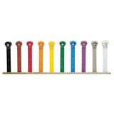 Ty-Rap Cable Tie Kit,Assorted,7.2 in,PK100 TY525M-CLRS