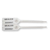 Tydenbrooks Tote Seal,5" L,White,7 Digits,PK50 V30535021-10-GRAI