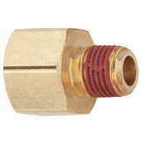 Parker Adapter, Brass, 1/2 x 1/4 in,FNPT x MNPT VS222P-8-4