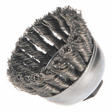 Weiler Knot Wire Cup Brush,Threaded Arbor 94081