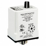 Macromatic Phase Monitor Relay,240VAC,Plug,SPDT PAP240