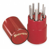Starrett Drive Pin Punch Set,8 Pieces,Steel S565WB