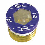 Eaton Bussmann Plug Fuse,T Series,15A,PK4 T-15