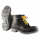 Dunlop Rubber Boot,Men's,9,Ankle,Black,PR 8610433