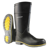 Dunlop Rubber Boot,Men's,6,Knee,Black,PR  8990400