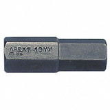 Apex Tool Group Insert Bit,Metric,7/16",Hex,10mm,7/8" SZ-7-10MM