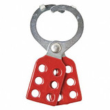 Brady Lockout Hasp,6 Lock,Red 105719