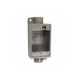 Hubbell Killark Weatherproof Box,2Inlet,18 cu. in FSC-1M
