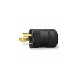 Hubbell Plug,125VAC,30A,L5-30P,2P,3W,1PH HBL2611VBK