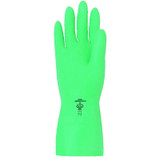StanSolv AF-18 Gloves, Flat Cuff, Flocked Lined, Size 10, Green
