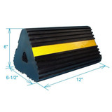 Manufacturer Varies Wheel Chock,12 In W x 6 In H,Black 1GUK8