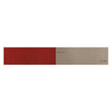 Oralite Reflective Tape,Red/White,12 in.L,2 in.W 18359