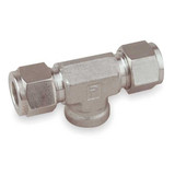 Parker Branch Tee,316 SS,CompxF,1/2Inx3/8In 8FBT6N-316