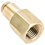 Parker Connector,Female,Brass,1/4" Tube Size 66PTC-4-4