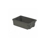 Lewisbins Stk and Nest Ctr,Gray,Solid,Polyethylene SN2012-6 GREY