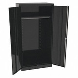 Tennsco Storage Cabinet,72"x36"x24",Black,1Shlv  7124BK
