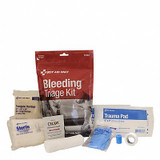 First Aid Only Bleeding Control Kit,11pcs,10.5x3.5",Red 91133