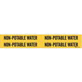 Brady Pipe Mrkr,Non-Potable Watr,1 1/8in H 7203-4