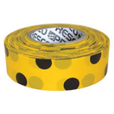 Presco Flaging Tape,Blck/Yllw,300 ft,1 3/16 in  PDYBK-200