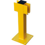 Global Industrial Steel Lift-Out Guard Rail In-Line Post Single-Rail 20""H Yello