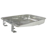 Paint Tray, 2 qt, Galvanized Steel Paint Tray, Used with 9 in Rollers and 96702 Paint Liner