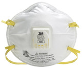 3M Particulate Respirator 8210V with Cool Flow Valve, Smoke, Grinding, Sanding, Sawing, Sweeping, Woodworking, Dust, 10/Pack