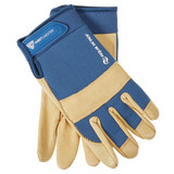 Boss Job Master Aqua Armor Men's XL Blue & Tan Leather Work Glove B81051-XL