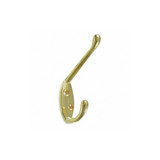 Sim Supply Double Point Hook,2 Ends,Brass  1XNE1