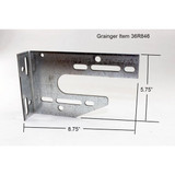 American Garage Door Supply Univ Center Bearing, 11 Ga,3-3/8 to 6in BCU-L
