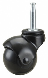 Sim Supply Ball-Wheel Grip-Neck Stem Caster,2"  19YX25