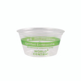 World Centric® Pla Clear Cold Cups, Souffle, 2 Oz, Clear, 2,000/carton CPCS2S