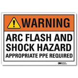 Lyle Warning Sign,7inx10in,Reflctv Sheeting U1-1091-RD_10X7