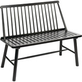 Jack Post Windsor 44 In. L. Black Indonesian Hardwood Bench JPC-302B