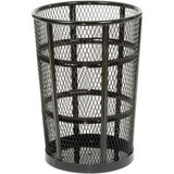 Global Industrial Outdoor Steel Mesh Corrosion Resistant Trash Can 48 Gallon Bla