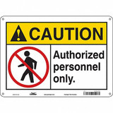 Condor Safety Sign,10 inx14 in,Aluminum 472J76