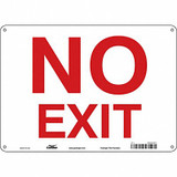 Condor Safety Sign,10 in x 14 in,Aluminum 480H27